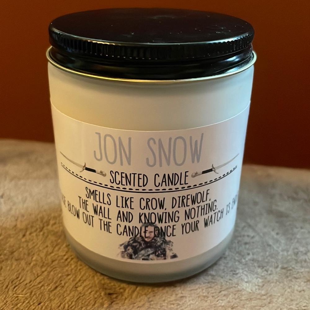 NWOT Game of Thrones Jon Snow candle